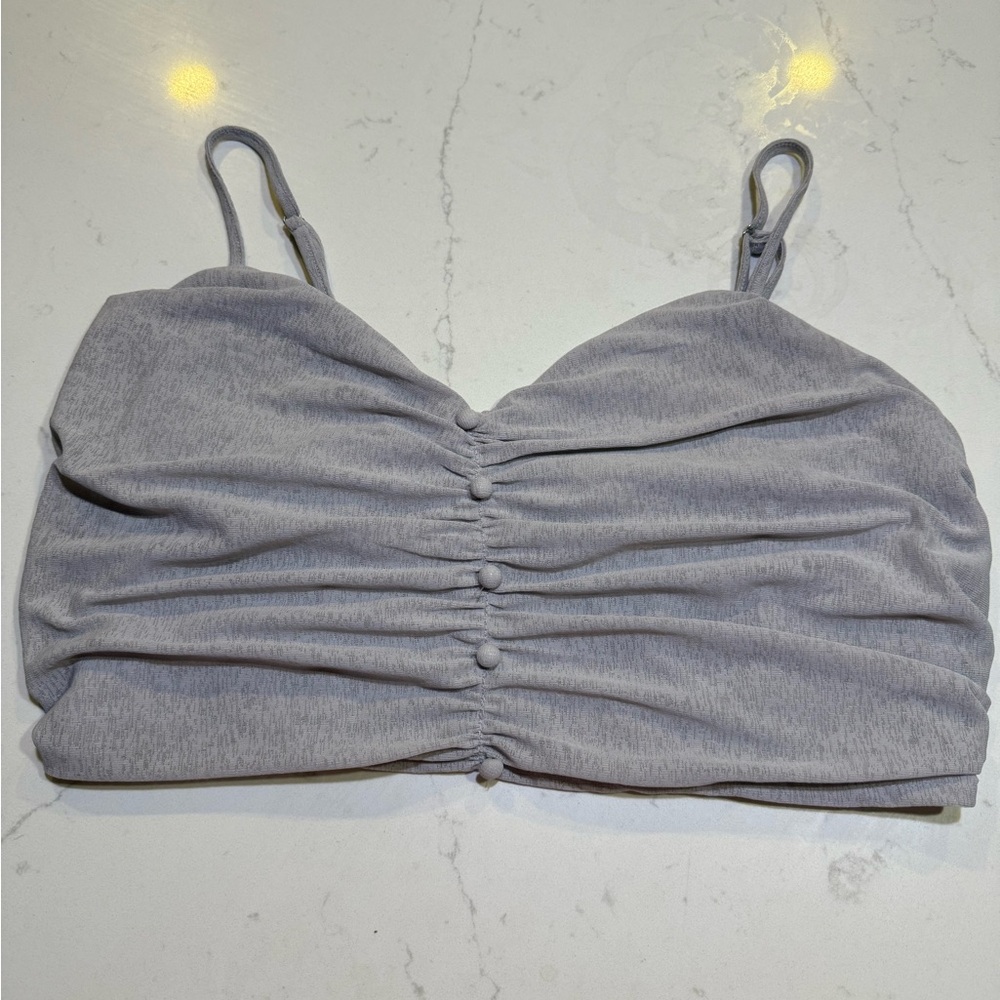 Gray Ruched mini Top